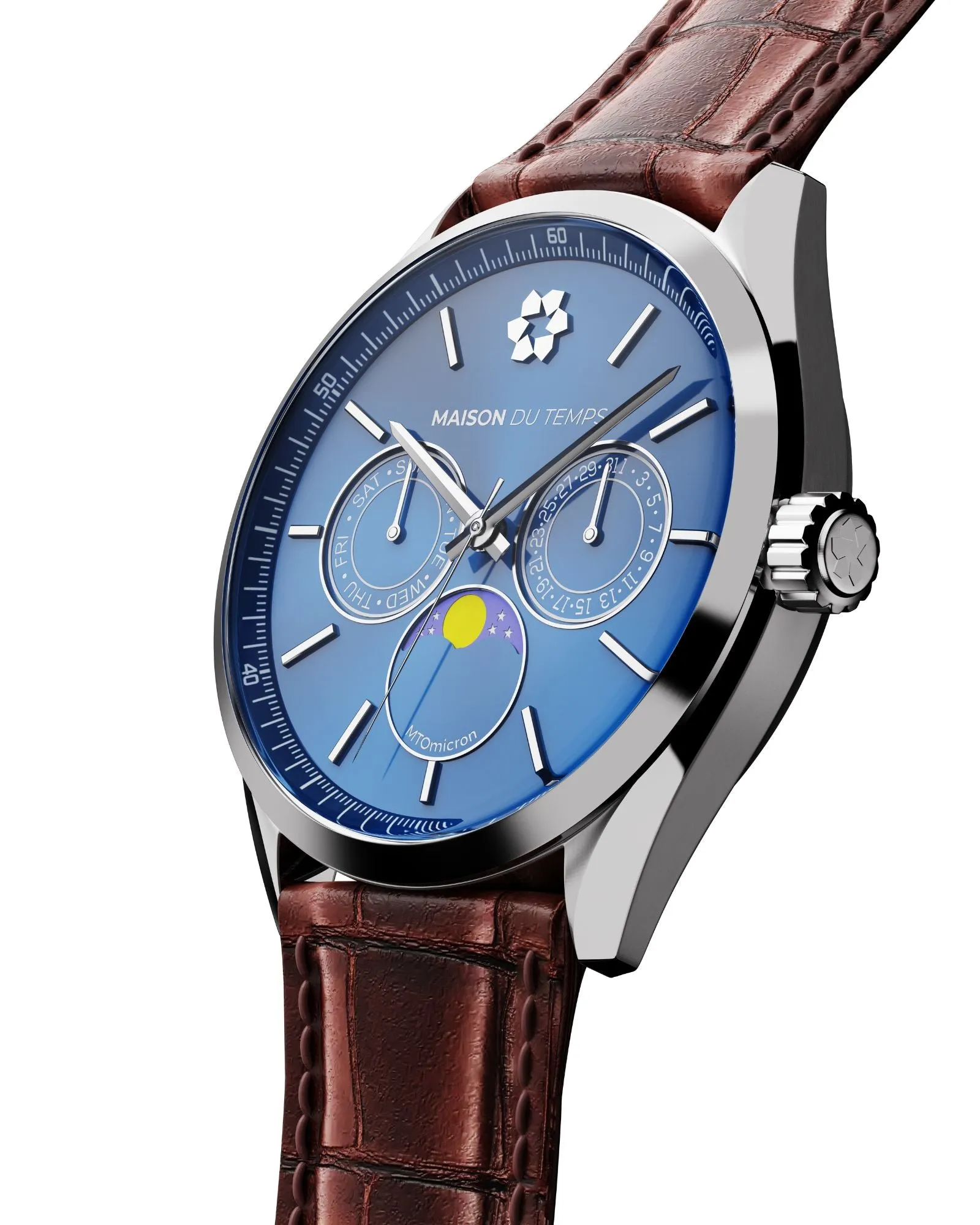 MTOmicron MoonPhase Bleu Acier - Image 3