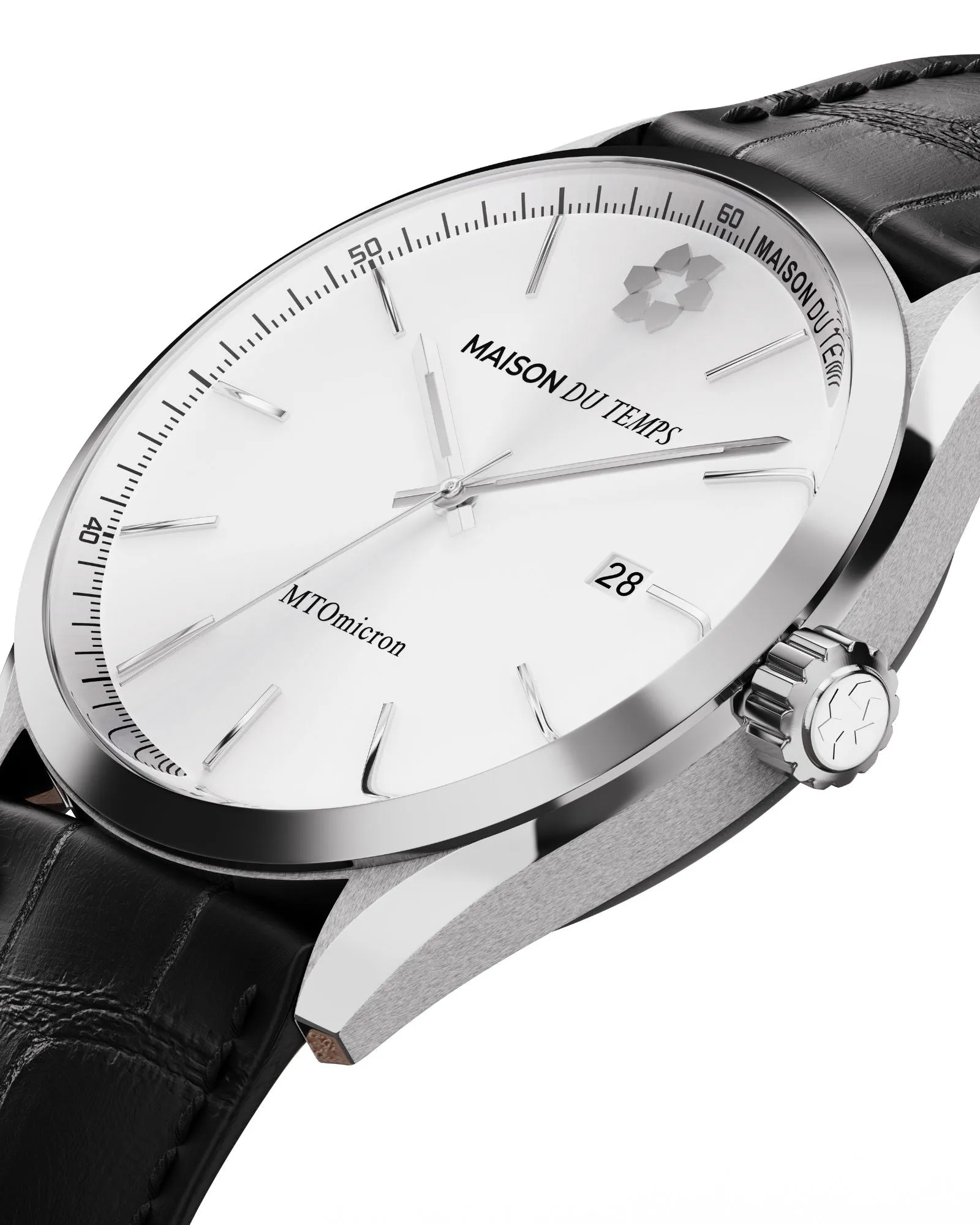 MTOmicron Silver Cuir Noir - Image 3